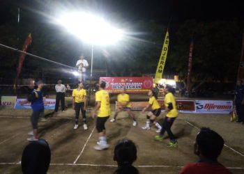 Polres Tulungagung Kampanyekan Bahaya Narkoba Lewat Olah Raga Bola Volly