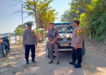 Polsek Bringin Patroli Waduk Pondok di Ngawi, Ciptakan Rasa Aman Pengunjung