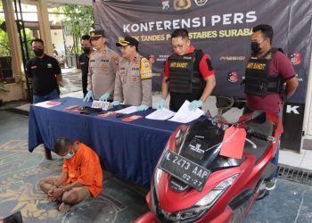Polisi Berhasil Ungkap Curanmor di Surabaya, Tersangka Seorang Tukang Tambal Ban Diamankan