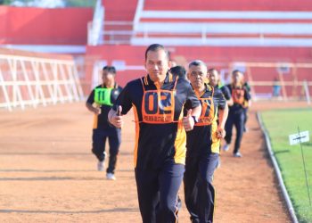 Polres Blitar Kota Gelar TKJ, Tingkatkan Kesehatan dan Kemampuan Jasmani Personel Polri