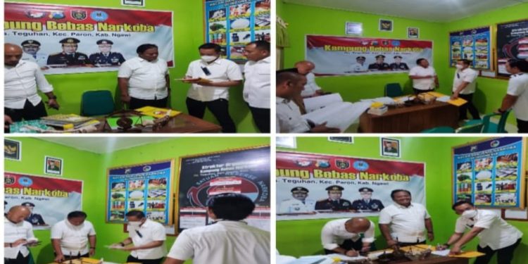 Berikan Manfaat, Tim Polda Jatim Tinjau Kampung Bebas Narkoba di Ngawi