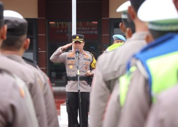 Pimpin Apel Pengamanan Kepulangan Jenazah PMI Asal Trenggalek, Kapolres: Kedepankan Preventif Humanis