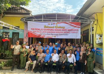 Polda Jatim, Lakukan Penilaian Kampung Bebas Dari Narkoba di Wilayah Hukum Polres Kediri Kota