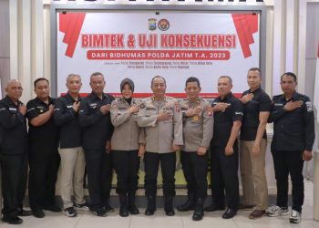 Bidhumas Polda Jatim Gelar Bimtek dan Uji Konsekuensi di Mapolres Trenggalek