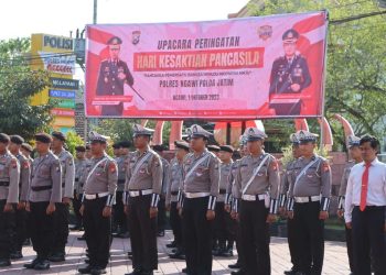 Kapolres Ngawi Pimpin Upacara Hari Kesaktian Pancasila