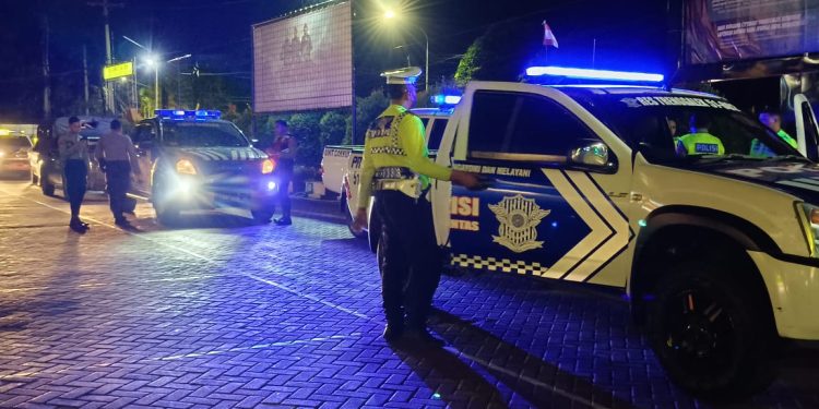 Patroli Skala Besar, Sinergitas Polisi Bersama TNI Antisipasi Konflik Pesilat di Trenggalek