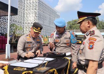 *Pimpin Sertijab Pejabat Utama, Kapolres Trenggalek Instruksikan Rangkul Masyarakat*