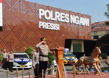 Polres Ngawi Kerahkan 901 Personil Gabungan untuk Amankan Pilkades Serentak