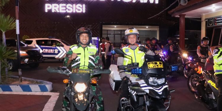 Amankan Pilkades, Polres Ngawi Laksanakan Patroli Gabungan Malam Hari