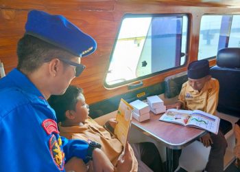 Cerdaskan aset bangsa, Dua Kapal Polisi Disulap Jadi Perpustakaan Terapung