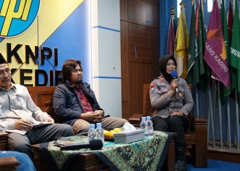 Memasuki Tahapan Pemilu 2024 Polres Kediri Kota Bersama KNPI Ajak Kaum Melenial Bijak Bermedsos