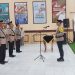 Pimpin Sertijab Kasat Samapta dan Kapolsek Ponggok, Ini Pesan Kapolres Blitar Kota