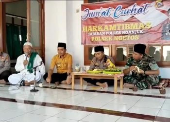 Jumat Curhat, Polres Nganjuk Minta Waspadai Bencana Karhutlah