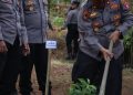 Lestarikan Hutan Polres Tulungagung Tanam Pohon di D Capin