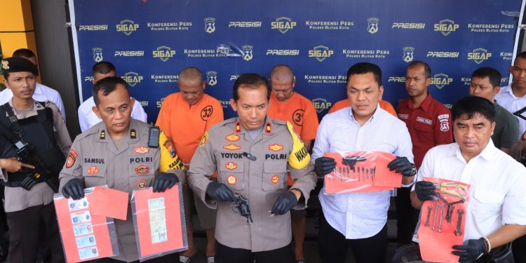 Polres Blitar Kota Ungkap Kasus Curanmor Spesialis Perkantoran