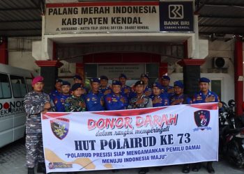 Gandeng PMI, Satpolairud Polres Kendal Gelar Donor Darah dalam rangka HUT Polairud ke-73