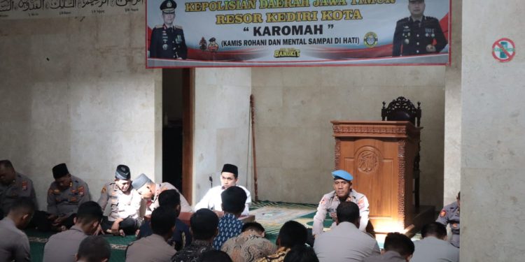Tingkatkan Iman dan Taqwa Anggota, Polres Kediri Kota Adakan Karomah