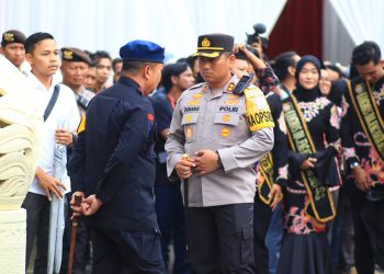 Polres Blitar Kota Terjunkan Ratusan Personil Amankan Kunjungan Presiden ke-5 RI ke Makam Bung Karno