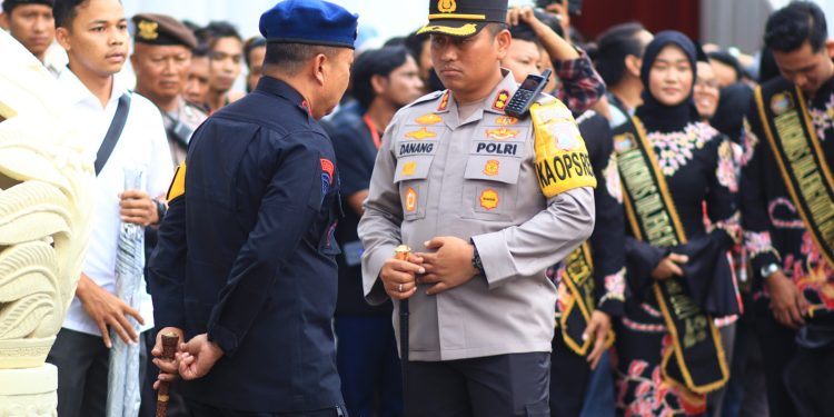 Polres Blitar Kota Terjunkan Ratusan Personil Amankan Kunjungan Presiden ke-5 RI ke Makam Bung Karno