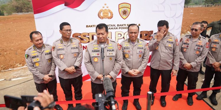 SSDM Polri Gelar Bakti Sosial, Bakti Kesehatan, Tanam Pohon dan Akan Bangun Sekolah SMA Taruna Bhayangkara di Gunung Sindur, Bogor