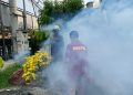 Cegah DBD, Siedokkes Polresta Malang Kota Lakukan Fogging