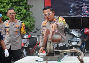 Hasil Operasi Balap Liar, Polres Ponorogo  Amankan 238 Unit Kendaraan Bermotor