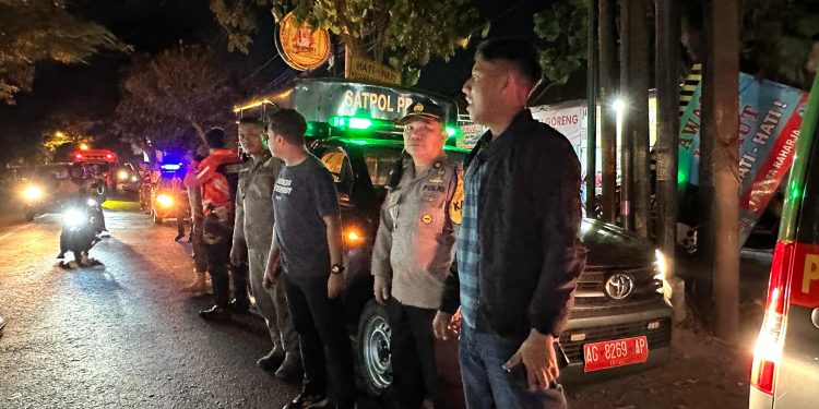 Patroli Gabungan Skala Besar Polres Kediri Kota, Antisipasi Konflik Sosial dan Tindak Pidana