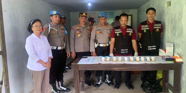 Sidak ke Mapolsek Bendungan, Sipropam Polres Trenggalek Gelar Tes Urine