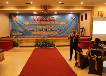 Kapolres Kediri Kota Bersama Forkopimda Resmikan Kelurahan Bersih Narkoba