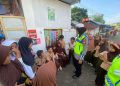 Tekan Angka Lakalantas, Patroli Polwan Satlantas Polres Gowa Terus Lakukan Sosialisasi Tertib Berlalu Lintas Ke Pelajar