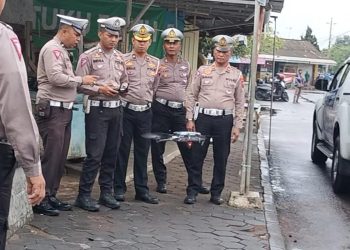 Puluhan Pelanggar Terpotret ETLE Drone dalam Sehari