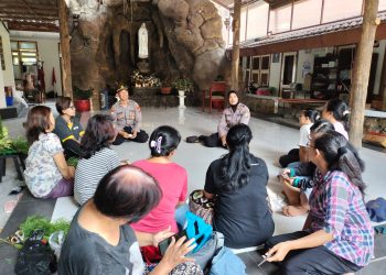 Polres Kediri Kota Adakan Minggu Kasih Di Gereja Santo Yosep