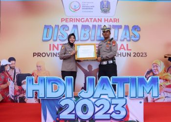 Aktif Membina Supeltas Disabilitas Rungu Wicara, Polres Trenggalek Terima Penghargaan Gubernur Jatim