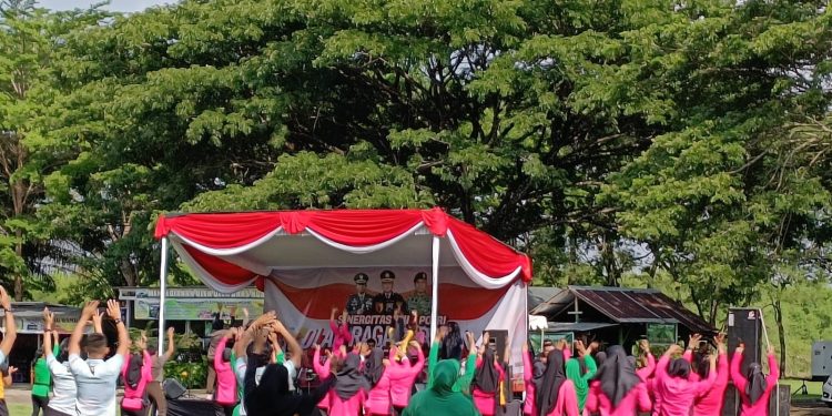 Perkuat Sinergitas TNI-Polri Gelar Olahraga Bersama