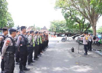 Siap Amankan Pemilu 2024, Polres Blitar Kota Gelar Pelatihan Pengamanan Capres-Cawapres