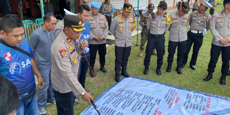 Polres Blitar Kota Terjunkan 252 Personel Amankan Pertandingan Penyisihan Liga 3 di Stadion Gelora Penataran