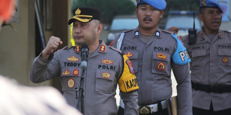 Kapolres Kediri Kota Pimpin Apel Bersama, Cek Kesiapan Anggota Dalam Pengamanan Pemilu 2024