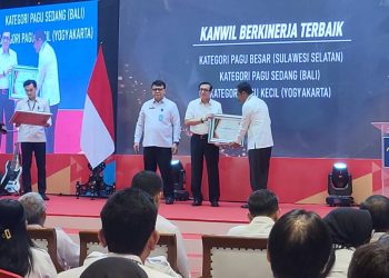 Kanwil Kemenkumham Sulsel Terima Penghargaan Terbaik Pertama Berkinerja Terbaik Tahun 2023