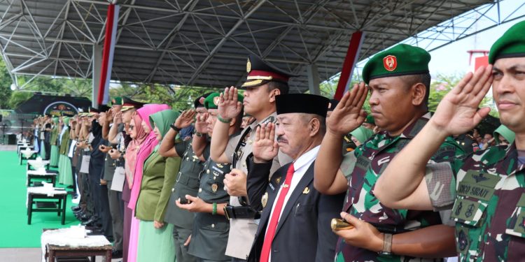Kapolres Gowa Hadiri Puncak Peringatan Hari Juang TNI AD ke-78 di Lapangan Karebosi Makassar