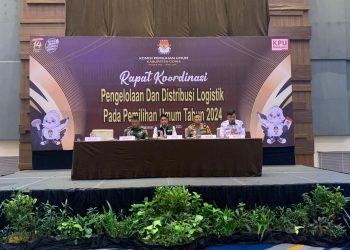 Kabag Ops Polres Gowa Menghadiri Rapat Koordinasi Pengelolaan Distribusi Logistik Pemilu 2024