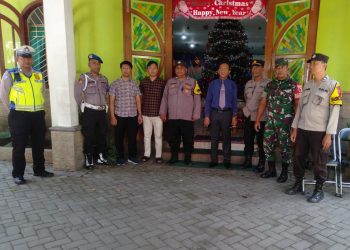Polres Kediri Kota Kerahkan Personel Pengamanan Perayaan Ibadah Natal