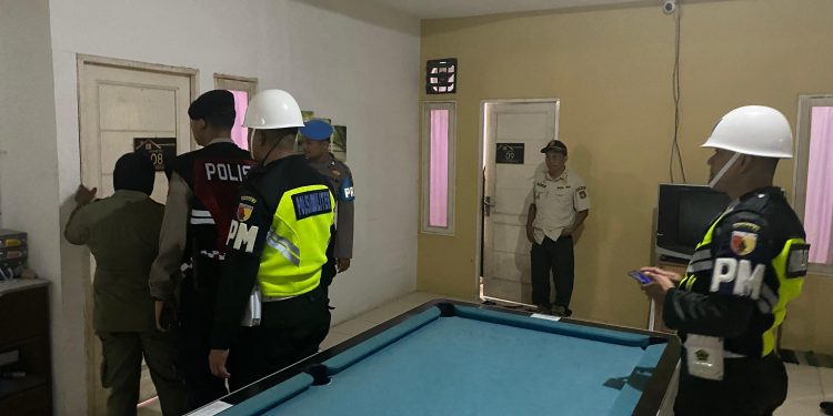 Razia Kos di Kota Blitar, Tujuh Pasangan Diamankan Petugas Gabungan Polres Blitar Kota, Satpol PP Kota Blitar dan Kodim 0808