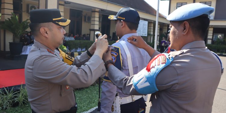 Kapolres Kediri Kota Pimpin Langsung Apel Gelar Pasukan Operasi Lilin Semeru 2023