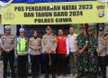 Kapolres Gowa Bersama PJU Cek Pos Pengamanan Operasi Lilin-2023