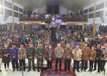Pastikan Malam Misa Natal Aman, Kapolres  Kediri Kota Bersama Forkopimda Kunjungi  Gereja