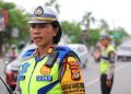 Kurangi Kemacetan Jelang Perayaan Tahun Baru 2024, Sat Lantas Polres Gowa Lakukan Pembatasan Kendaraan Truck Angkut Material