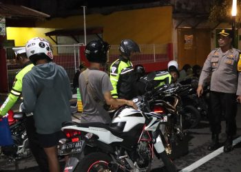 Polres Nganjuk Lakukan Patroli Serentak Jelang Malam Pergantian Tahun 2023