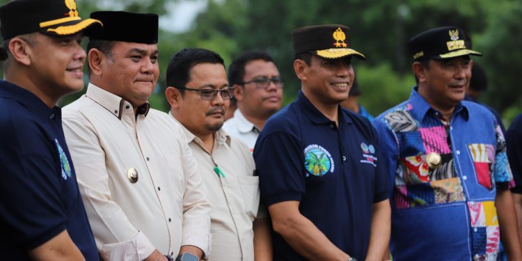 Kapolres Gowa, Hadiri Acara Penanaman Perdana Pisang Cavendish di Area Lahan Pertanian Pusdik Universitas Muhammadiyah Makassar