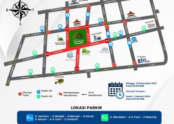 Polres Blitar Kota, melakukan rekayasa arus lalu lintas di sejumlah titik di wilayah Kota Blitar.
