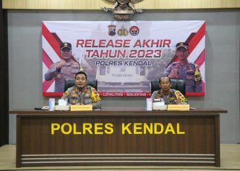 Polres Kendal Gelar Release Akhir Tahun Ungkap Capaian 85,1% Penyelesaian Perkara Sepanjang Tahun 2023